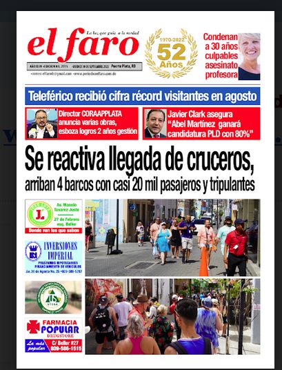 portada fisica periodico El Faro