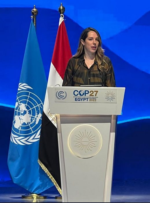 Viceministra Milagros De Camps abogó en COP27 por la participación de más jóvenes y mujeres en la batalla por el cambio climático  
